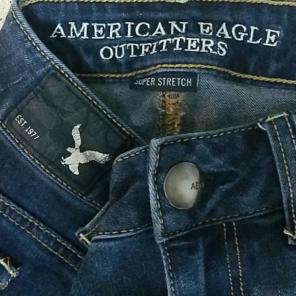 AMERICAN EAGLE 2x4 VINTAGE SHORTIE 2016 FADED STRETCH GIRLS CUTOFF SHORTS - Picture 7 of 7